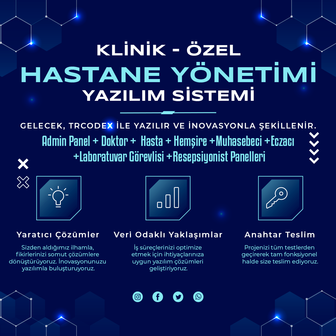 Hastane Yönetim Sistemi - MedMaster (HBYS)
