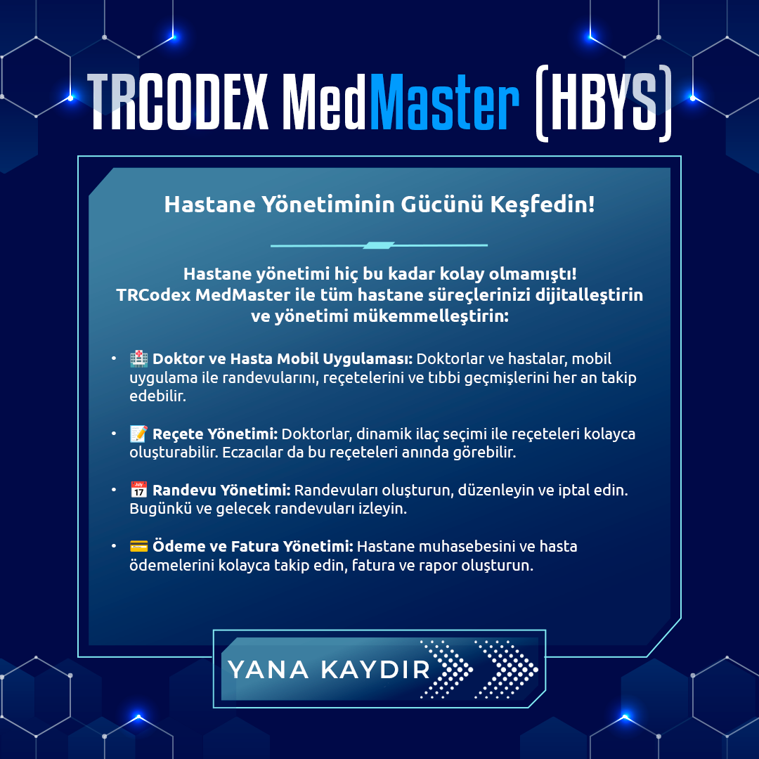 Hastane Yönetim Sistemi - MedMaster (HBYS) - Görsel 2
