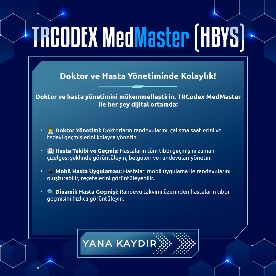 Hastane Yönetim Sistemi - MedMaster (HBYS) - Görsel 4