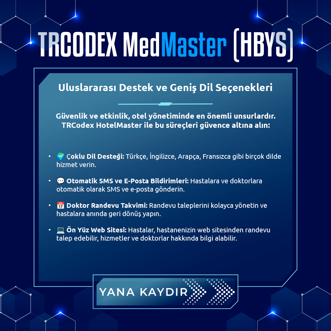 Hastane Yönetim Sistemi - MedMaster (HBYS) - Görsel 6
