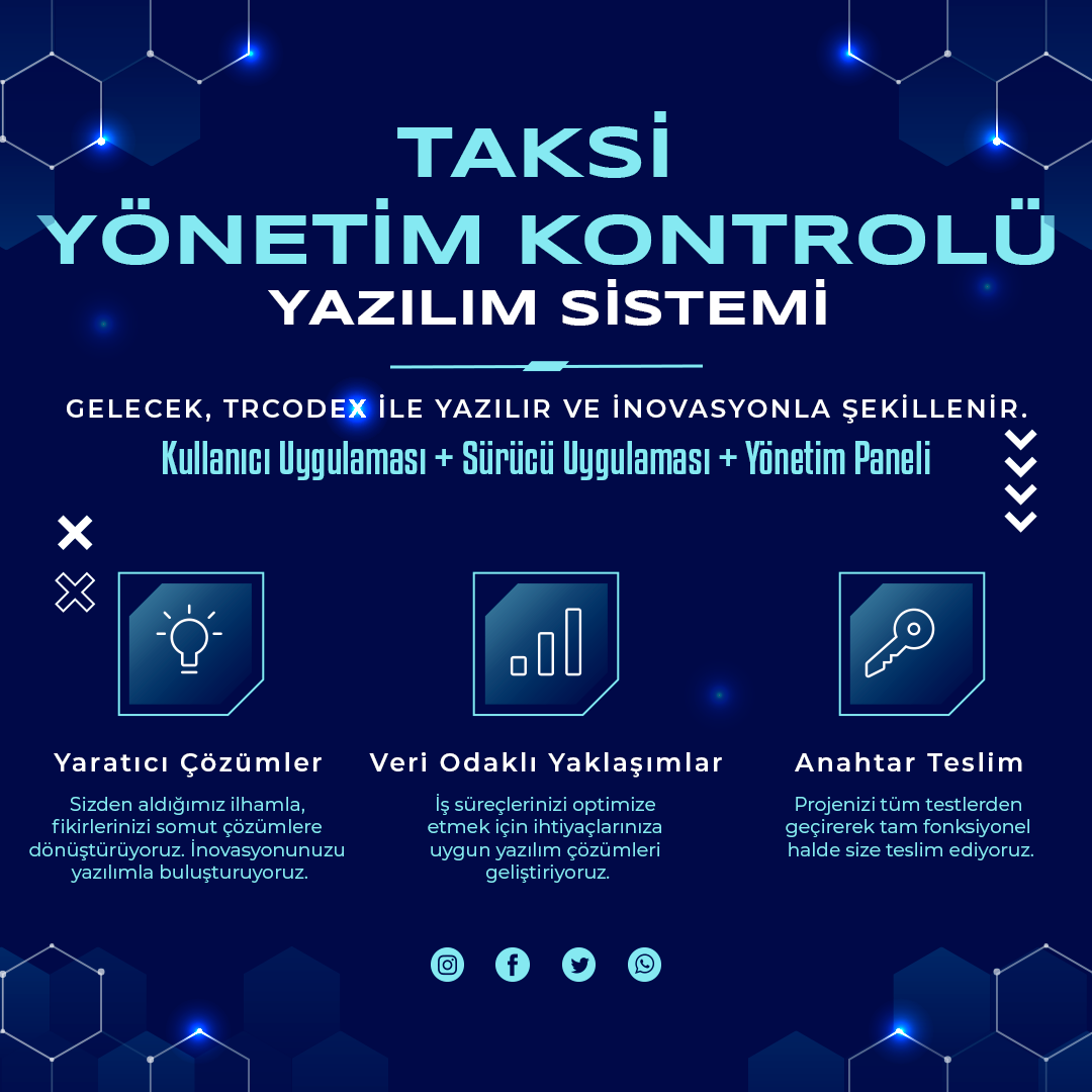 CabPro - Taksi Yönetim Kontrolü Yazılım Sistemi
